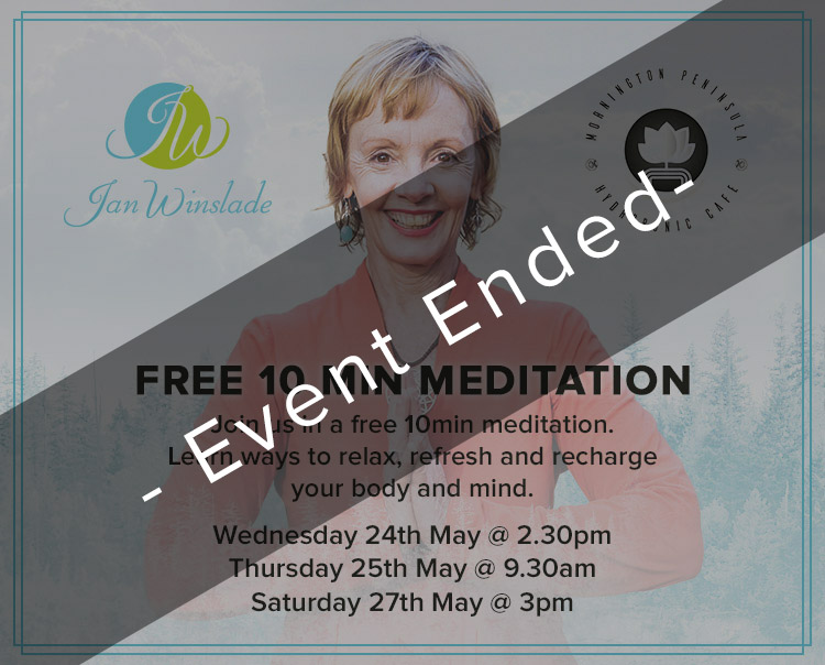 Free 10 Minute Meditation<br>with Jan Winslade