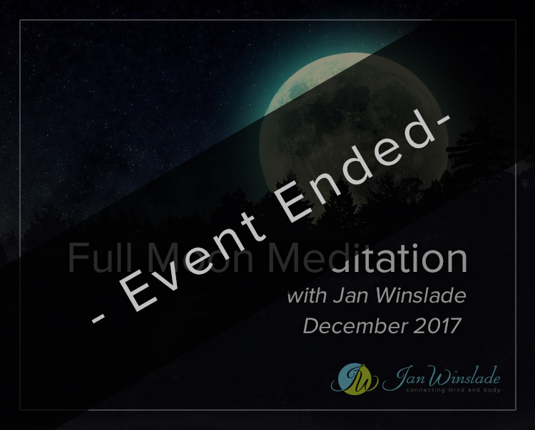 Full Moon Meditation - December with Jan Winslade